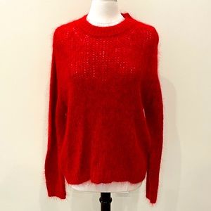 Free People Red Sweater, Women’s Medium